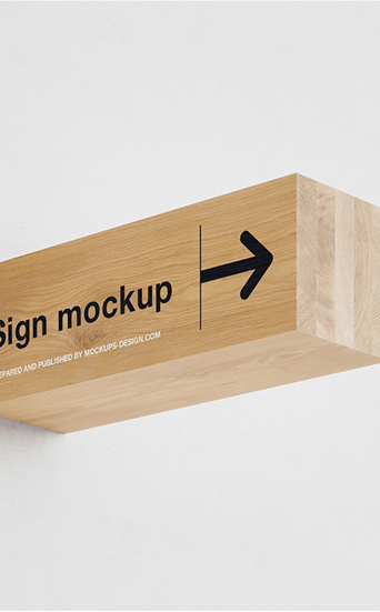 hanging sign mockup